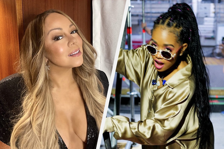 Photos from H.E.R. and Mariah Carey's Instagram accounts.