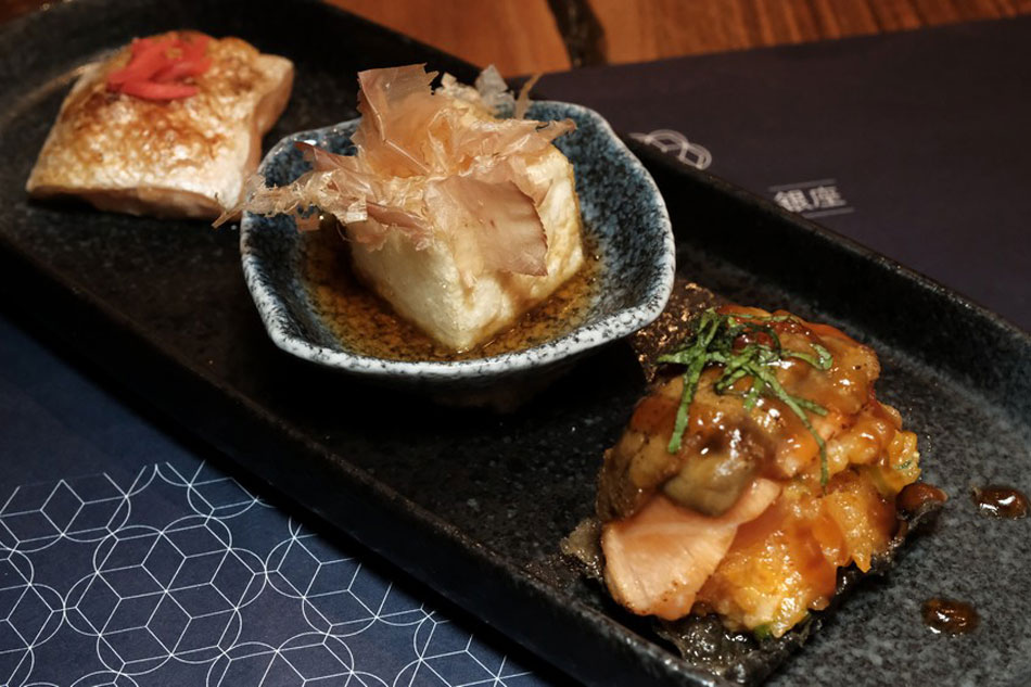  Salmon with Agedashi Tofu. Jeeves de Veyra
