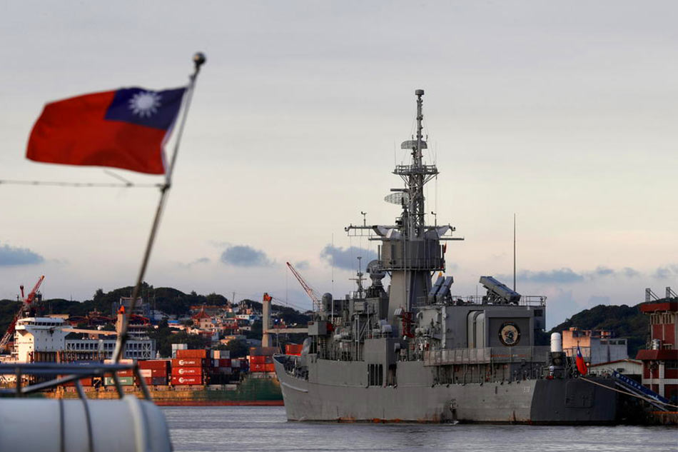 Taiwan Navy's Chi Yang-class frigate Ning Yang EPA-EFE