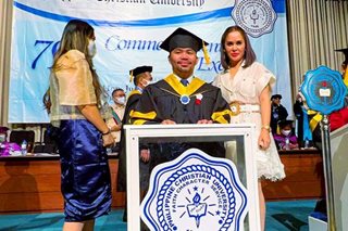 LOOK: Pacquiao earns master's degree from PCU