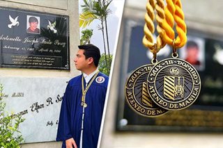 AJ Perez’s brother visits late actor after graduation