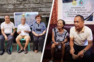 2 centenarian sa Eastern Samar binigyan ng cash incentive
