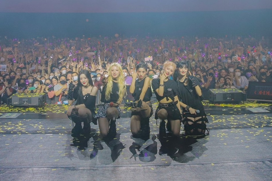 K-pop girl group (G)I-DLE held its first concert in the Philippines last September 11, 2022 at the New Frontier Theater in Quezon City. Photo: Twitter/@G_I_DLE