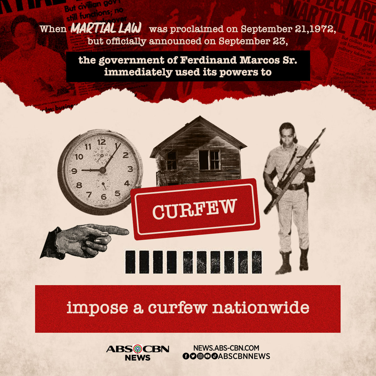 What Happened Immediately After Martial Law Was Declared In 1972 ABS 