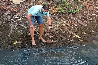 Nasa 700 litro ng krudo umagos sa sapa sa Catanduanes