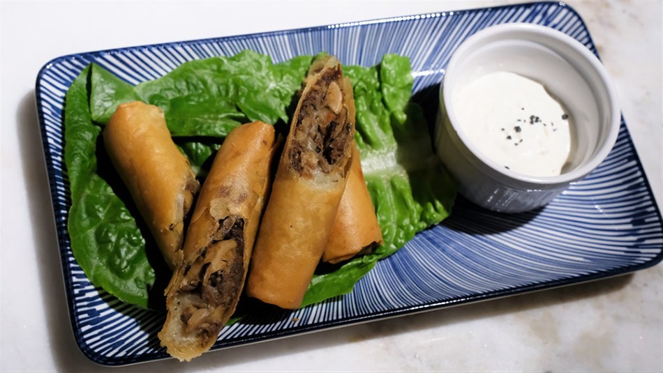 Perhaps as a nod to his experience with Filipino food, Gries serves up an indulgent lumpia with foie gras and duck confit. Already rich as it is, dipping this with truffle cream strangely balances the whole dish out. Jeeves de Veyra