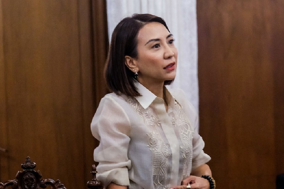 Tourism Secretary Christina Frasco during the seventh cabinet meeting led by President Ferdinand “Bongbong” Marcos Jr. at the Malacañang Palace on Monday, Sept. 12, 2022. Yummie Dingding, PPA/Pool