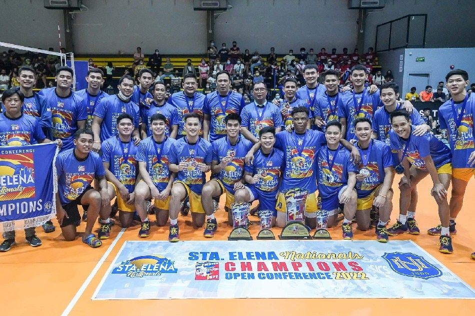 National University-Sta. Elena dominated Cignal HD to become new champions in the Spikers' Turf Open Conference. PVL Media.