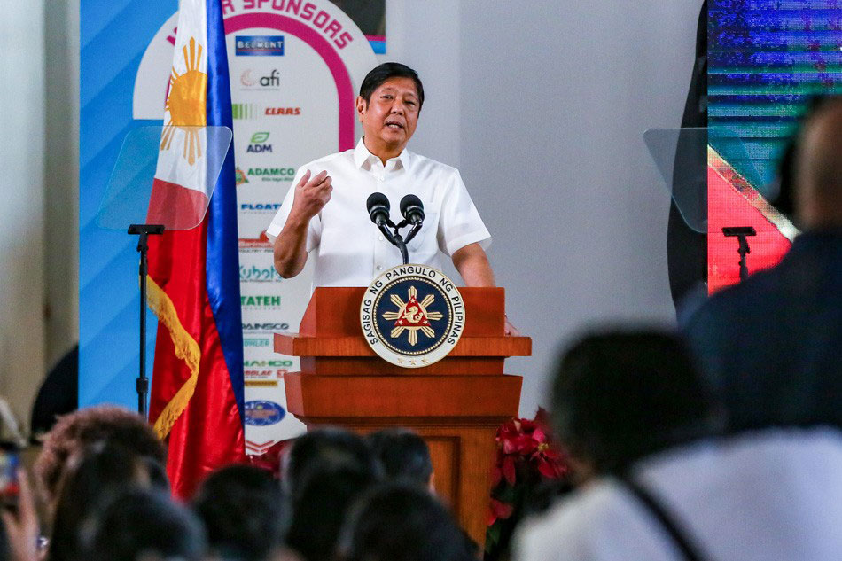 President Ferdinand Marcos Jr. at the opening of the 27th Agrilink/Foodlink/Aqualink Trade Fairs at the World Trade Center in Pasay City on October 6, 2022. Jonathan Cellona, ABS-CBN News
