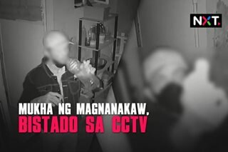 Mukha ng magnanakaw, bistado sa CCTV