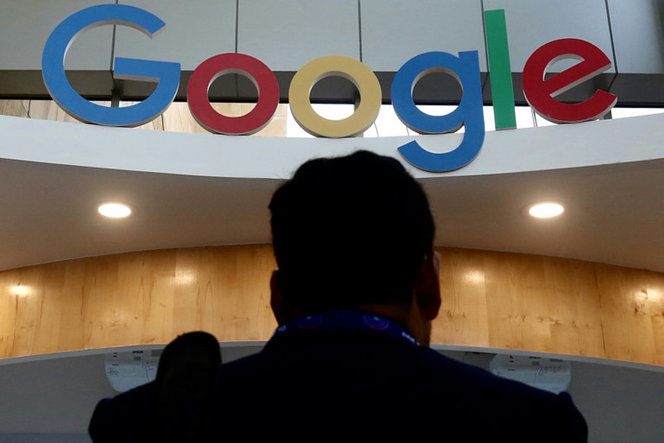 The logo of Google is seen at the eighth annual Global Entrepreneurship Summit (GES) in Hyderabad, India, Nov. 28, 2017. Jagadeesh Nv, EPA-EFE/File