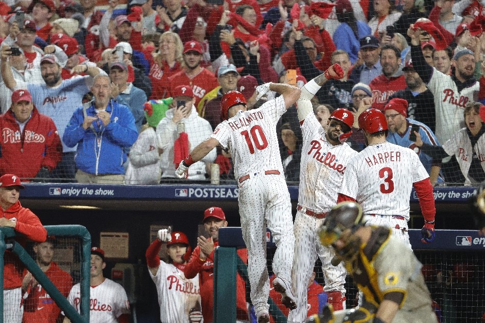 Phillies 4, Padres 3: The Philadelphia Phillies are going to the