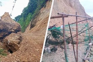 Mga landslide naitala sa Samar, Negros sanhi ng Paeng