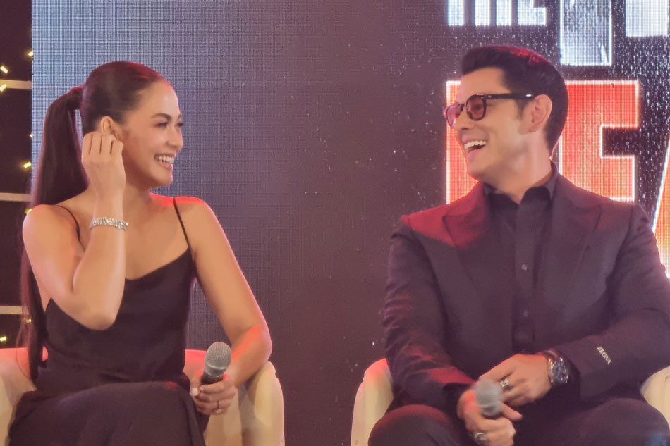 Maja Salvador and Richard Gutierrez attend the media launch of 