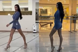 WATCH: Celeste Cortesi practices her Miss Universe walk