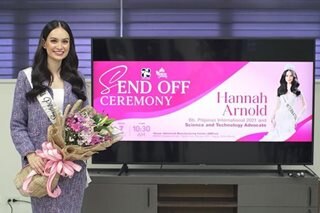 Miss Int'l bet Hannah Arnold gets sendoff from DOST