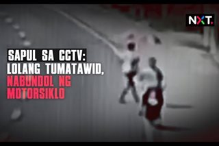 Sapul sa CCTV: Lolang tumatawid, nabundol ng motorsiklo
