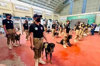 Police dogs deployed at Bilibid to curb smuggling