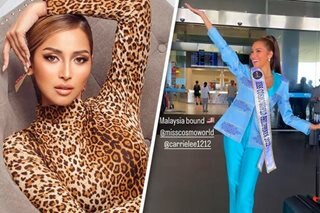 Meiji Cruz flies to Malaysia for Miss CosmoWorld 2022