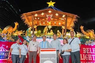 After 100-ft Christmas tree, Araneta City lights giant Belen