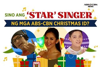 Who is the 'star' singer of ABS-CBN Christmas IDs?