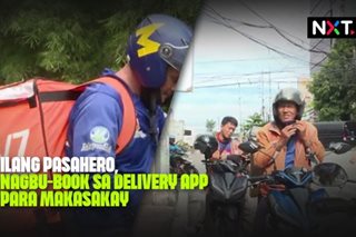 Ilang pasahero, nagbu-book sa delivery app para makasakay 
