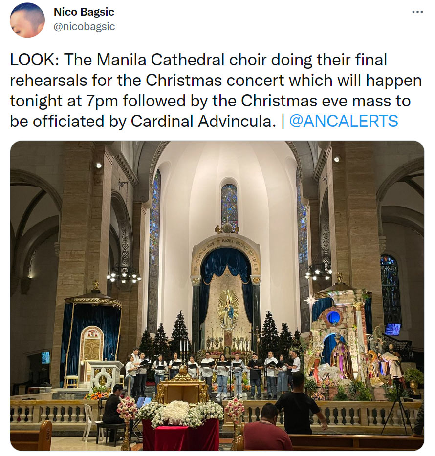 Devotees Flock To Manila Cathedral Before Christmas Abs Cbn News