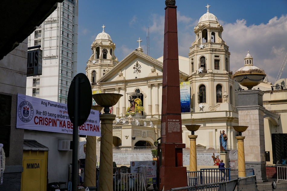 Tahimik ang paligid ng Quiapo Church ilang araw bago ang pista ng Black Nazarene. George Calvelo, ABS-CBN News