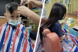 VIRAL: Buhok ng bata, ginupit at ibinigay sa cancer patients 