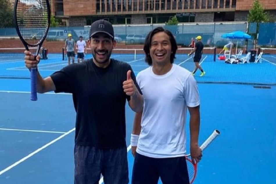 Treat Huey of the Philippines and Christopher Rungkat of Indonesia. Photo courtesy of Christopher Rungkat on Instagram.