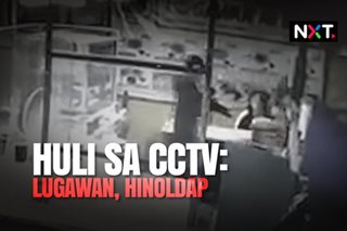 Huli sa CCTV: Lugawan, hinoldap 