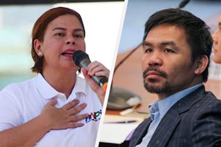 Pacquiao faction blasts PDP-Laban's adoption of Sara Duterte