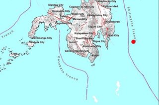 Magnitude 5.6 quake strikes off Davao Oriental