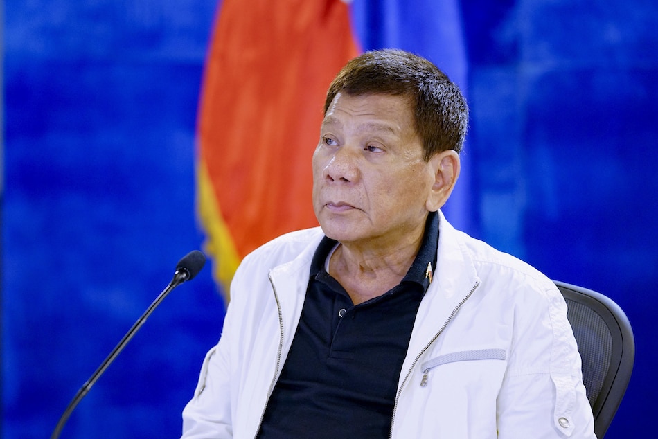President Rodrigo Duterte gives a public statement after holding a meeting with key government officials at the Arcadia Active Lifestyle Center in Matina, Davao City on Jan. 17, 2021. Roemari Lismonero, Presidential Photo