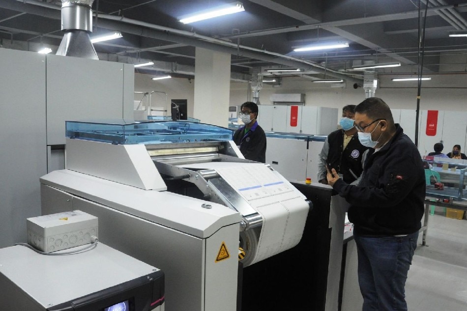 The printing of ballots for the automated election system that would be used in the May 9 national and local elections started Jan. 23, 2022, Commission on Elections spokesperson James Jimenez said. Photo courtesy of Comelec 