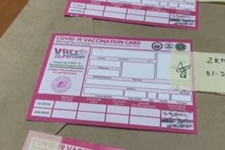 Vax cards planong baguhin ng Pasay dahil sa mga pamemeke
