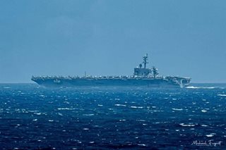 US aircraft carrier namataan sa San Bernardino Strait