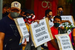 EDSA Bus Carousel drivers call for release of salaries