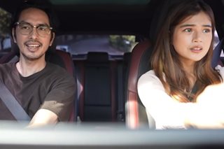 Rico Blanco gives Maris Racal refresher course on driving