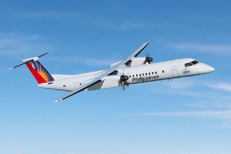 The Philippines Airlines' 86-seater De Havilland Dash 8-400 NG aircraft will be utilized in its Manila-Siargao-Manila flights that will resume on Feb. 22, 2022 following disruptions caused by typhoon Odette last December. Photo courtesy of Cielo Villaluna, PAL spokesperson.