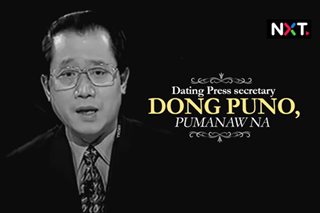 Dating Press secretary Dong Puno, pumanaw na