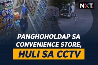 Panghoholdap sa convenience store, huli sa CCTV