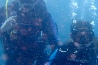 Jake Ejercito tries scuba diving with daughter Ellie