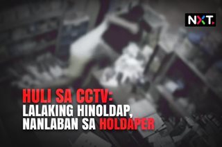 Huli sa CCTV: Lalaking hinoldap, nanlaban sa holdaper