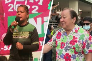 Duterte, Atienza absent sa unang paghaharap ng VP bets