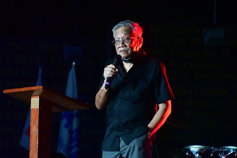 Vice presidential aspirant Walden Bello. Mark Demayo, ABS-CBN News