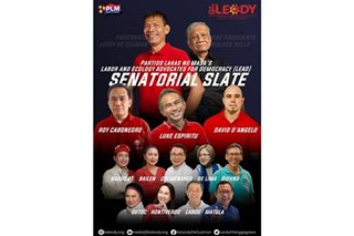 Ka Leody's Partido Lakas ng Masa completes senate slate