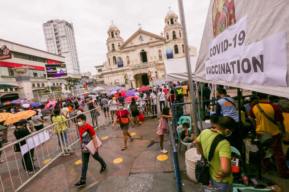 People exit the Quiapo Church ABS-CBN News