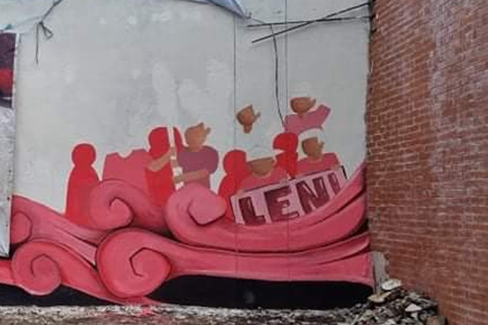 leni mural painting