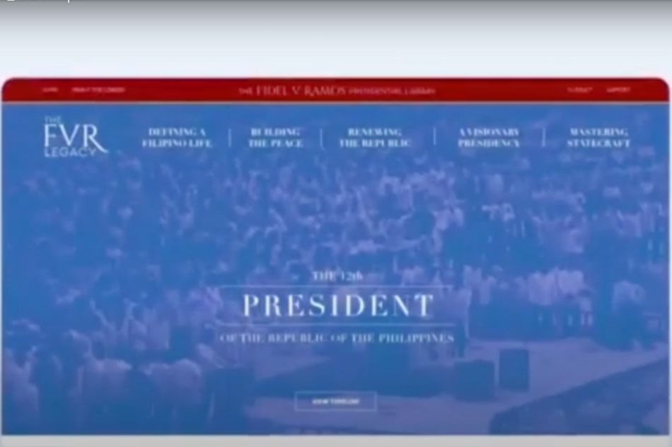 Screenshot, FVR Legacy Initiative